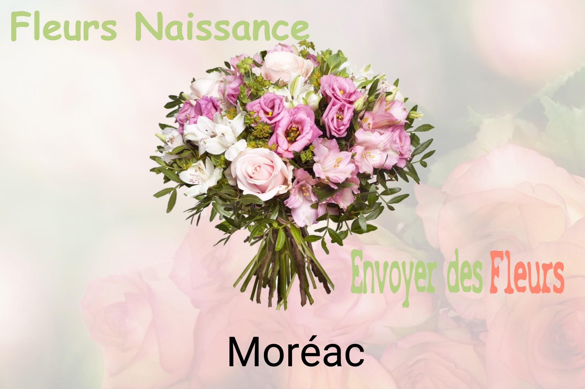 Bouquet de fleurs de naissance livré à Moréac